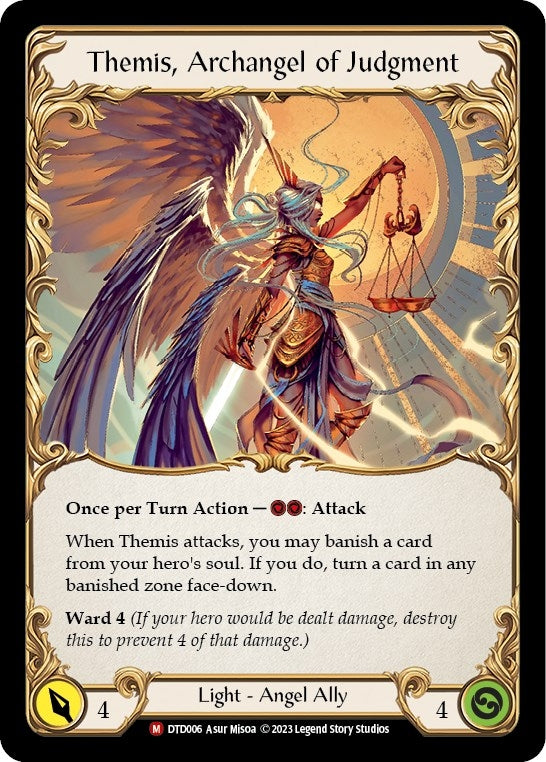 Image for Figment of Judgment // Themis, Archangel of Judgment (DTD006) (Dusk till Dawn) - Flesh and Blood TCG