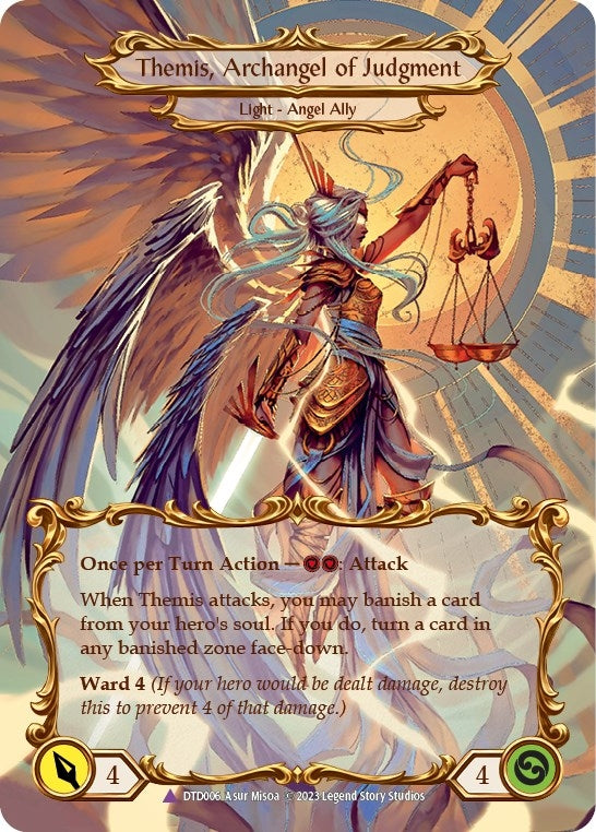 Image for Figment of Judgment // Themis, Archangel of Judgment (Marvel) (DTD006) (Dusk till Dawn) - Flesh and Blood TCG