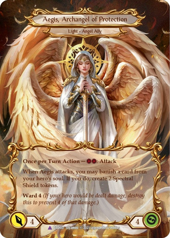 Image for Figment of Protection // Aegis, Archangel of Protection (Marvel) (DTD007) (Dusk till Dawn) - Flesh and Blood TCG
