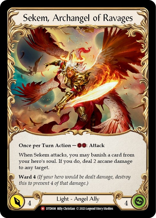 Image for Figment of Ravages // Sekem, Archangel of Ravages (DTD008) (Dusk till Dawn) - Flesh and Blood TCG