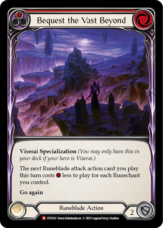 Image for Bequest the Vast Beyond (DTD212) (Dusk till Dawn) - Flesh and Blood TCG