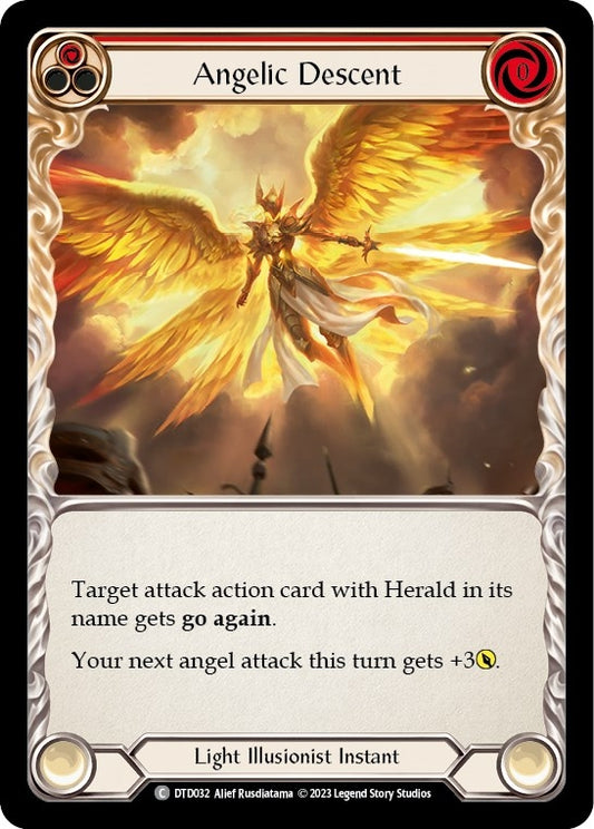 Image for Angelic Descent (Red) (DTD032) (Dusk till Dawn) - Flesh and Blood TCG