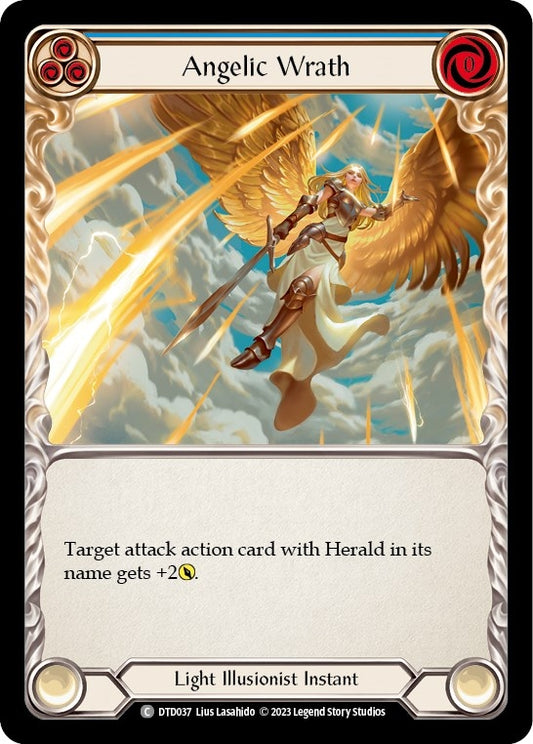 Image for Angelic Wrath (Blue) (DTD037) (Dusk till Dawn) - Flesh and Blood TCG