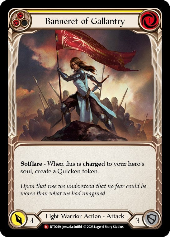Image for Banneret of Gallantry (DTD049) (Dusk till Dawn) - Flesh and Blood TCG