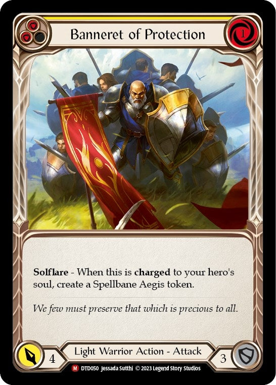 Image for Banneret of Protection (DTD050) (Dusk till Dawn) - Flesh and Blood TCG