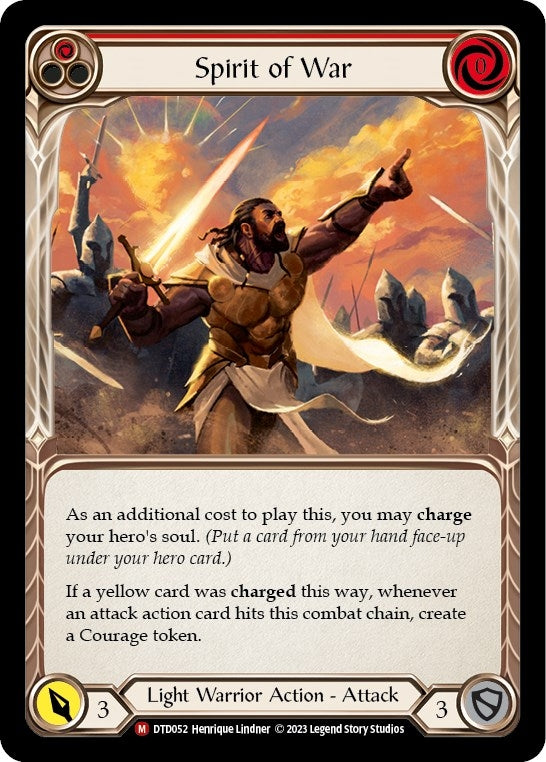 Image for Spirit of War (DTD052) (Dusk till Dawn) - Flesh and Blood TCG