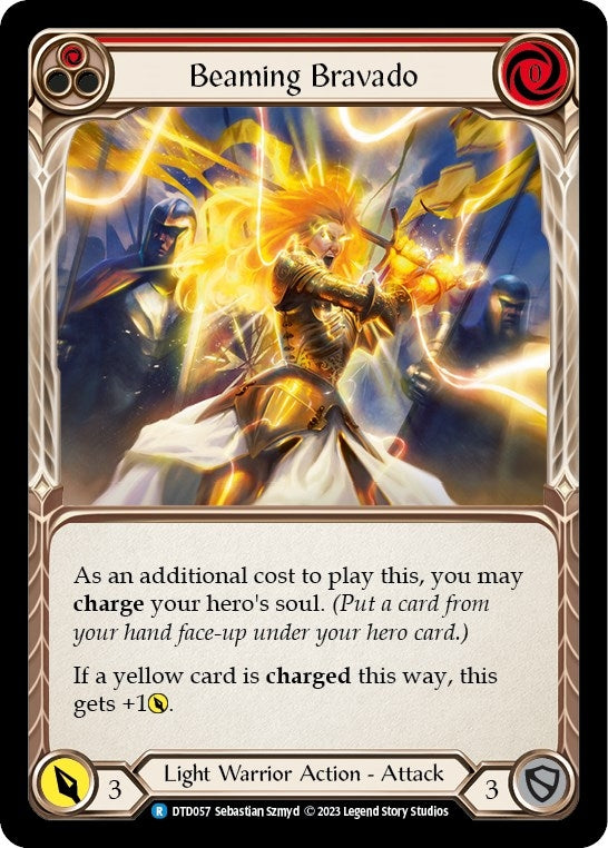 Image for Beaming Bravado (Red) (DTD057) (Dusk till Dawn) - Flesh and Blood TCG