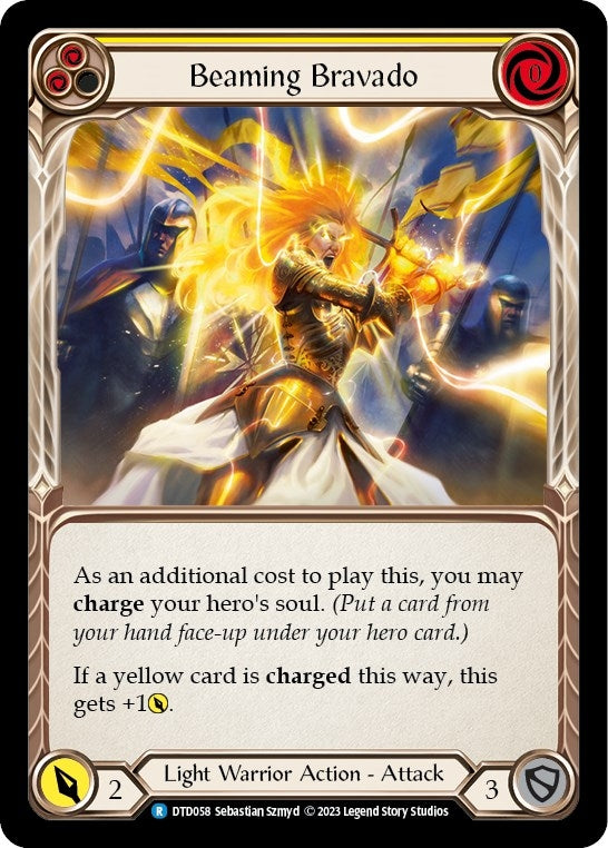 Image for Beaming Bravado (Yellow) (DTD058) (Dusk till Dawn) - Flesh and Blood TCG