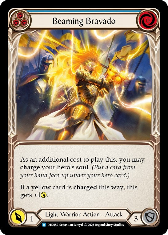 Image for Beaming Bravado (Blue) (DTD059) (Dusk till Dawn) - Flesh and Blood TCG