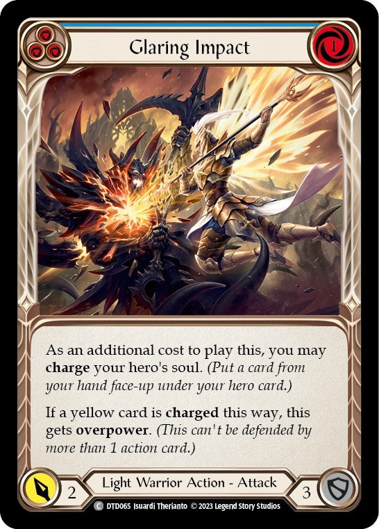 Image for Glaring Impact (Blue) (DTD065) (Dusk till Dawn) - Flesh and Blood TCG