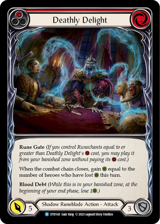Image for Deathly Delight (Red) (DTD143) (Dusk till Dawn) - Flesh and Blood TCG