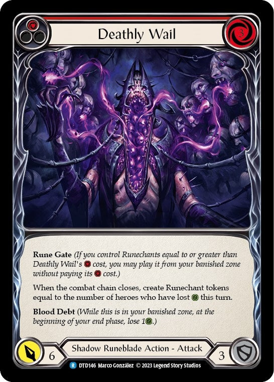Image for Deathly Wail (Red) (DTD146) (Dusk till Dawn) - Flesh and Blood TCG