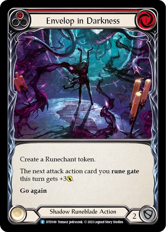 Image for Envelop in Darkness (Red) (DTD149) (Dusk till Dawn) - Flesh and Blood TCG
