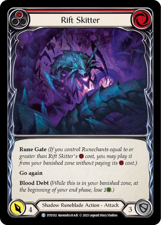 Image for Rift Skitter (Red) (DTD152) (Dusk till Dawn) - Flesh and Blood TCG