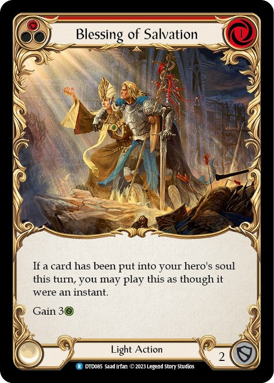 Image for Blessing of Salvation (Red) (DTD085) (Dusk till Dawn) - Flesh and Blood TCG