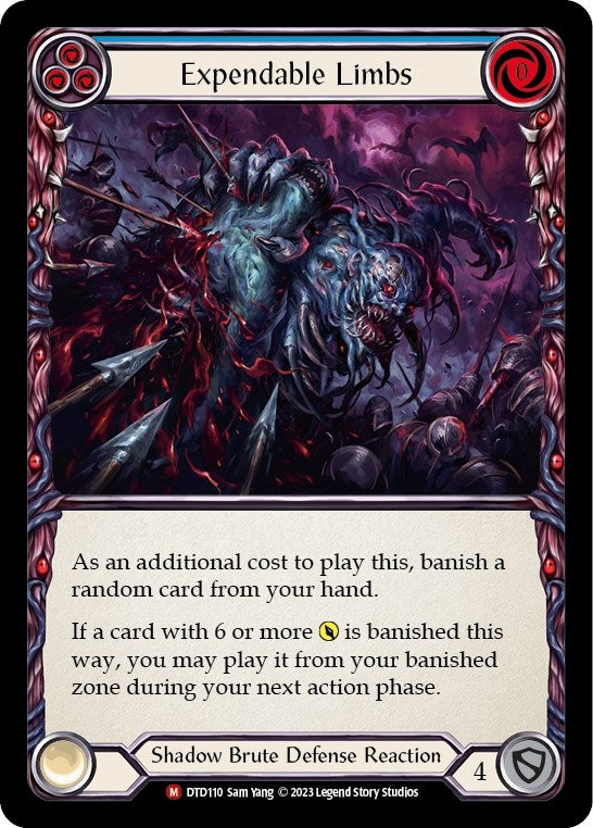 Image for Expendable Limbs (DTD110) (Dusk till Dawn) - Flesh and Blood TCG