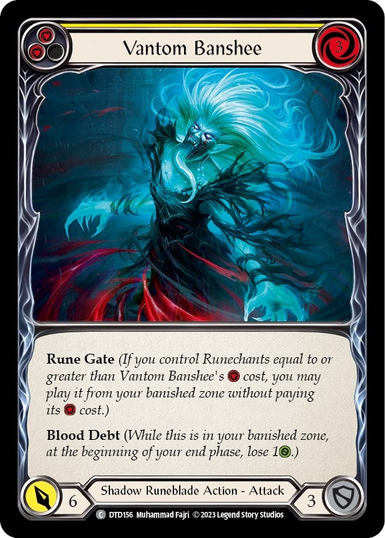 Image for Vantom Banshee (Yellow) (DTD156) (Dusk till Dawn) - Flesh and Blood TCG