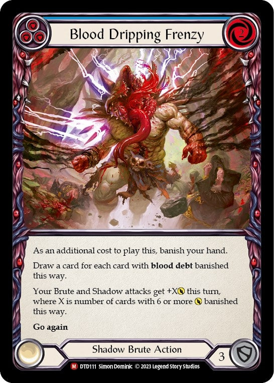 Image for Blood Dripping Frenzy (DTD111) (Dusk till Dawn) - Flesh and Blood TCG
