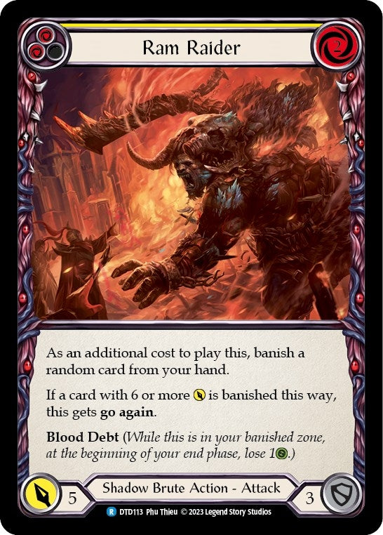 Image for Ram Raider (Yellow) (DTD113) (Dusk till Dawn) - Flesh and Blood TCG