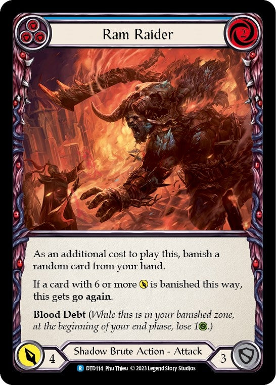 Image for Ram Raider (Blue) (DTD114) (Dusk till Dawn) - Flesh and Blood TCG