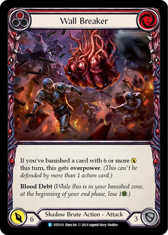 Image for Wall Breaker (Red) (DTD115) (Dusk till Dawn) - Flesh and Blood TCG