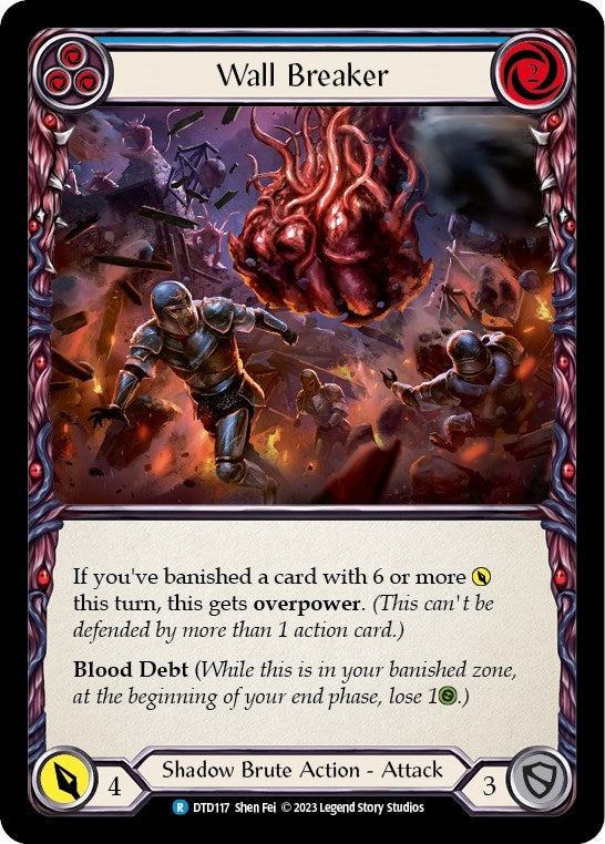 Image for Wall Breaker (Blue) (DTD117) (Dusk till Dawn) - Flesh and Blood TCG