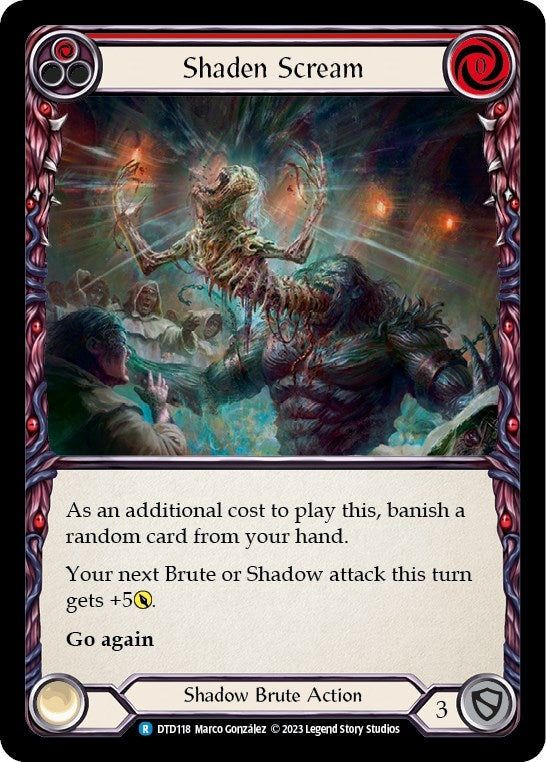 Image for Shaden Scream (Red) (DTD118) (Dusk till Dawn) - Flesh and Blood TCG
