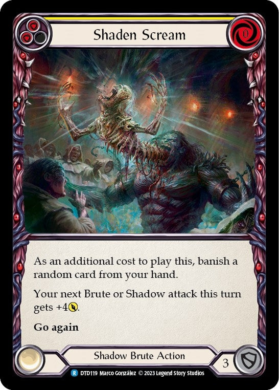 Image for Shaden Scream (Yellow) (DTD119) (Dusk till Dawn) - Flesh and Blood TCG