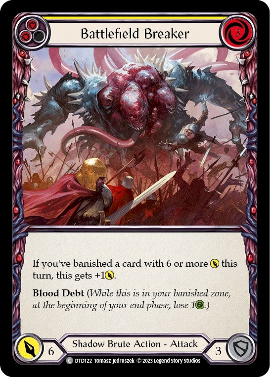 Image for Battlefield Breaker (Yellow) (DTD122) (Dusk till Dawn) - Flesh and Blood TCG