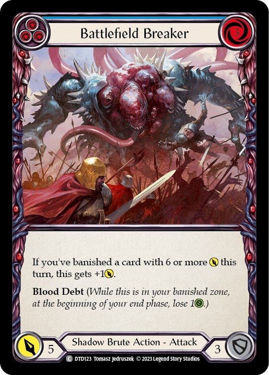 Image for Battlefield Breaker (Blue) (DTD123) (Dusk till Dawn) - Flesh and Blood TCG