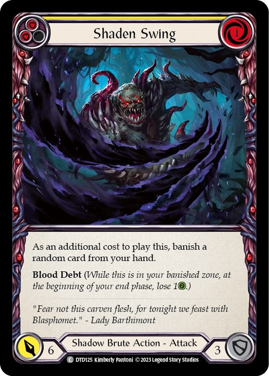 Image for Shaden Swing (Yellow) (DTD125) (Dusk till Dawn) - Flesh and Blood TCG