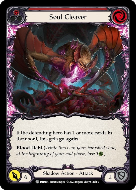 Image for Soul Cleaver (Red) (DTD184) (Dusk till Dawn) - Flesh and Blood TCG