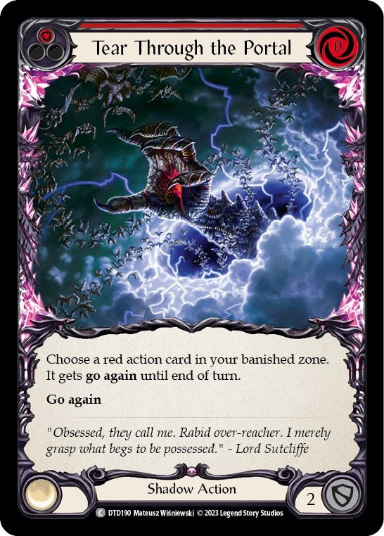 Image for Tear Through the Portal (Red) (DTD190) (Dusk till Dawn) - Flesh and Blood TCG