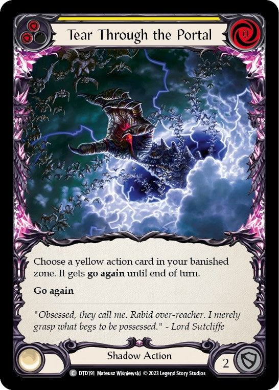 Image for Tear Through the Portal (Yellow) (DTD191) (Dusk till Dawn) - Flesh and Blood TCG