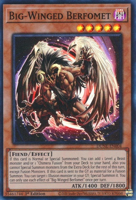 Image for Big-Winged Berfomet (DUNE-EN004) (Duelist Nexus) - YuGiOh