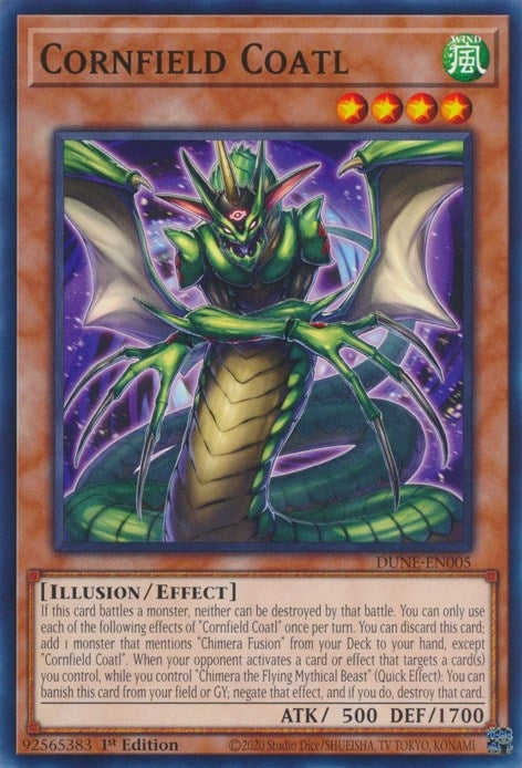 Image for Cornfield Coatl (DUNE-EN005) (Duelist Nexus) - YuGiOh