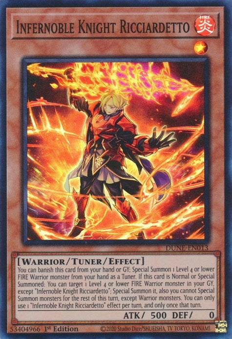 Image for Infernoble Knight Ricciardetto (DUNE-EN013) (Duelist Nexus) - YuGiOh