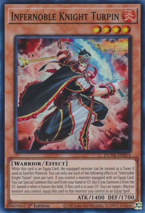 Image for Infernoble Knight Turpin (DUNE-EN014) (Duelist Nexus) - YuGiOh