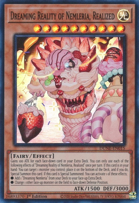 Image for Dreaming Reality of Nemleria, Realized (DUNE-EN015) (Duelist Nexus) - YuGiOh