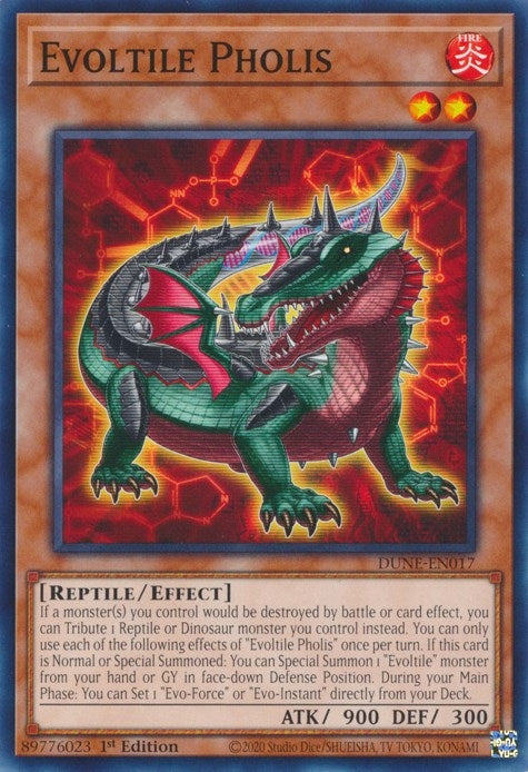 Image for Evoltile Pholis (DUNE-EN017) (Duelist Nexus) - YuGiOh