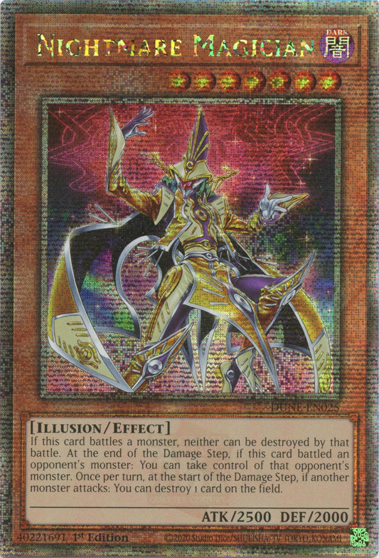 Image for Nightmare Magician (Quarter Century Secret Rare) (DUNE-EN025) (Duelist Nexus) - YuGiOh