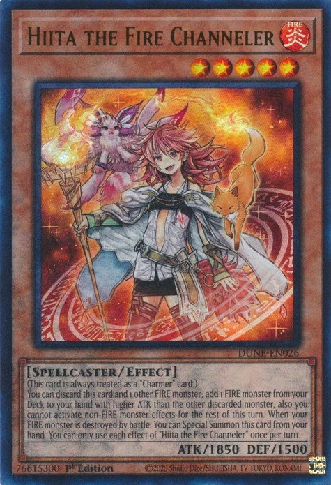 Image for Hiita the Fire Channeler (DUNE-EN026) (Duelist Nexus) - YuGiOh