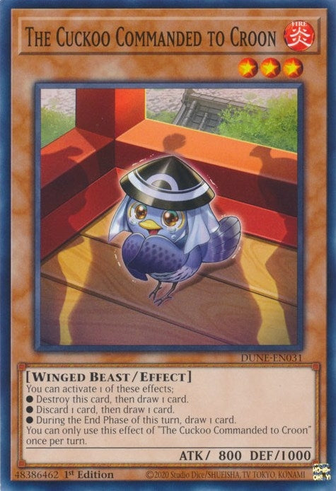 Image for The Cuckoo Commanded to Croon (DUNE-EN031) (Duelist Nexus) - YuGiOh