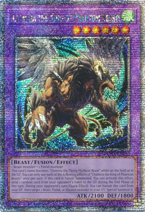 Image for Chimera the King of Phantom Beasts (Quarter Century Secret Rare) (DUNE-EN033) (Duelist Nexus) - YuGiOh