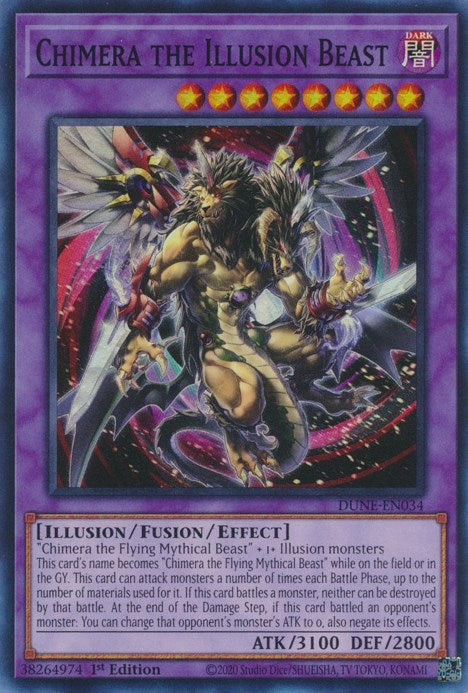 Image for Chimera the Illusion Beast (DUNE-EN034) (Duelist Nexus) - YuGiOh
