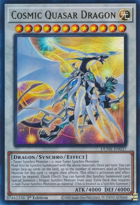 Image for Cosmic Quasar Dragon (DUNE-EN037) (Duelist Nexus) - YuGiOh