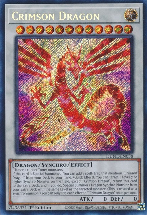 Image for Crimson Dragon (DUNE-EN038) (Duelist Nexus) - YuGiOh