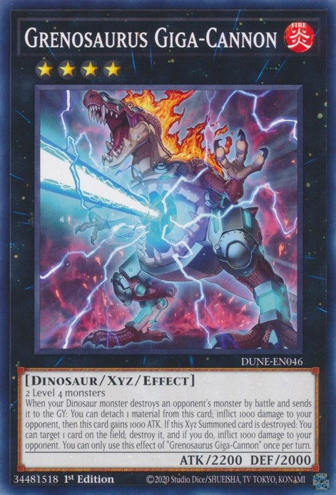 Image for Grenosaurus Giga-Cannon (DUNE-EN046) (Duelist Nexus) - YuGiOh