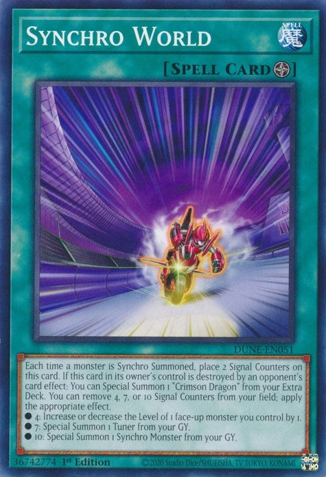 Image for Synchro World (DUNE-EN051) (Duelist Nexus) - YuGiOh