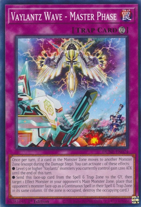 Image for Vaylantz Wave - Master Phase (DUNE-EN074) (Duelist Nexus) - YuGiOh